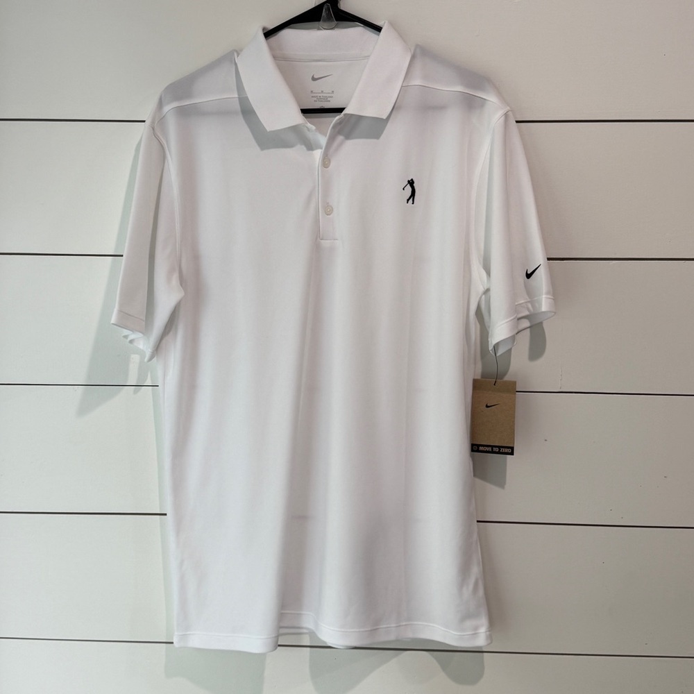 Nike Men's Classic White Golf  Polo Sz M
